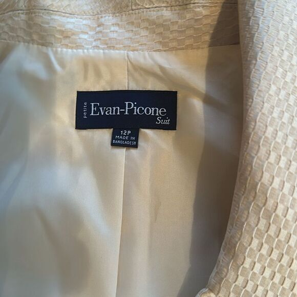 Evan-Picone Blazer Fully Lined Golden Butter 12P - Picture 8 of 9
